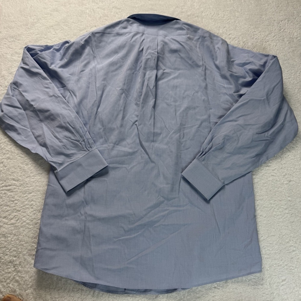 Brooks Brothers Dress Shirt Mens 16.5 34/35 Blue Regent Fit Non-Iron 1818 Cotton - Picture 5 of 7